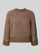 Gebreide pullover met ribboorden, model 'Pennan'