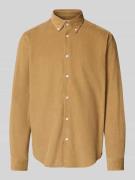 Regular fit ribcordoverhemd van puur katoen, model 'DANNI'