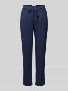 Regular fit stoffen broek van viscosemix