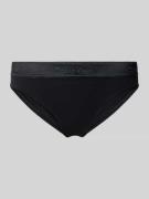 Slip met elastische band en labeldetails