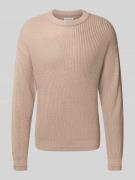 Gebreide pullover met ronde hals, model 'KAITO'