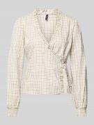 Regular fit blouse met lange mouwen van puur katoen, model 'LOVA'