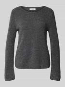 Regular fit gebreide pullover van scheerwolmix met alpaca
