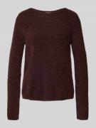 Regular fit gebreide pullover van scheerwolmix met alpaca