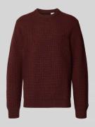 Regular fit gebreide pullover van wolmix