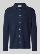 Gebreid jack van scheerwolmix met kasjmier