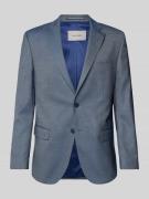 Regular fit 2-knoops colbert met wol