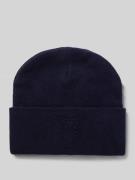 Beanie met labeldetail