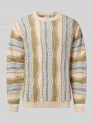 Gebreide pullover met ribboorden, model 'TETON'