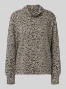 Gebreide pullover met opstaande kraag