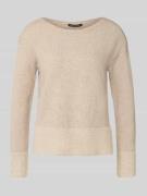 Gebreide pullover met ribboorden