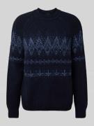 Relaxed fit gebreide pullover van wolmix, model 'KAROMBO'