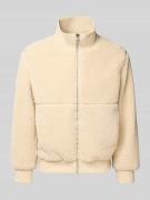 Regular fit bomberjack in de look van imitatiebont, model 'RAY'