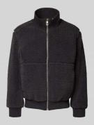 Regular fit bomberjack in de look van imitatiebont, model 'RAY'