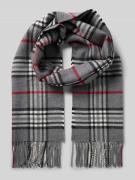 Sjaal met franjes, model 'Fraasberry'