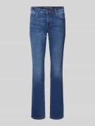 Straight fit jeans van katoenmix, model 'LIVA STRAIGHT'