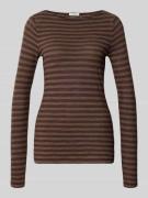 Slim fit shirt met lange mouwen van puur katoen