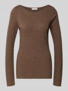 Slim fit shirt met lange mouwen van puur katoen