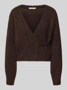 Regular fit gebreid jack in wikkellook