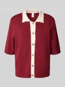 Regular fit cardigan van viscosemix, model 'Loro'