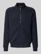 Regular fit sweatjack met opstaande kraag, model 'Bubble'