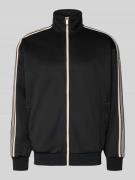 Regular fit sweatjack met galonstrepen, model 'RIBER'