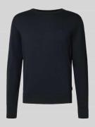 Gebreide pullover met ribboorden