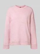 Oversized gebreide pullover met ronde hals, model 'ORLY'