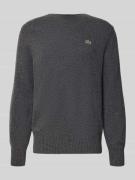 Regular fit gebreide pullover van pure wol