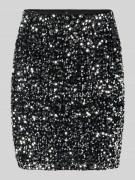 Licht uitlopende minirok met pailletten, model 'BELLA'