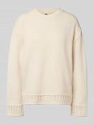 Oversized gebreide pullover met ronde hals, model 'ORLY'