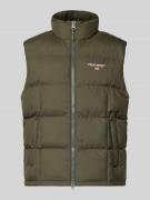 Regular fit bodywarmer met labelstitching