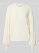 Relaxed fit gebreide pullover met alpaca, model 'Gustel Hope'