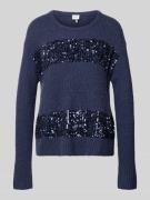 Gebreide pullover met pailletten, model 'LISA'