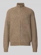 Gebreid jack met ritssluiting