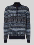 Regular fit pullover van zuivere wol, model 'Jacquard'