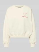 Sweatshirt met labelprint, model 'Sydney'