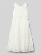 Regular fit maxi-jurk met kant