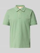 Regular fit poloshirt met labelstitching