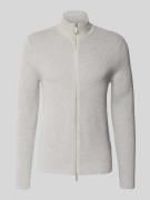 Regular fit gebreid jack van puur katoen, model 'DANE'