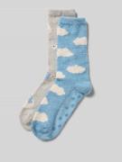 Sokken met ribboord in een set van 2 paar