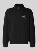 Sweatshirt met opstaande kraag