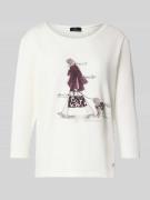 Regular fit shirt met lange mouwen van viscosemix