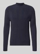 Gebreide pullover met ribboorden, model 'BRIAN'