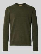 Slim fit pullover in gebreide look, model 'Chinile'