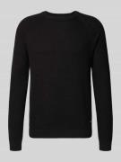 Gebreide pullover met ribboorden, model 'Nadion'