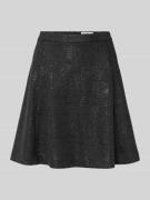 Regular fit minirok met viscose, model 'KATE'