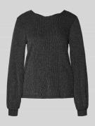 Regular fit shirt met lange mouwen met opvallend metallic all-over mot...