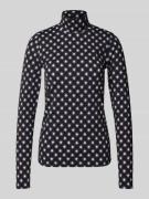 Shirt met lange mouwen en opstaande kraag