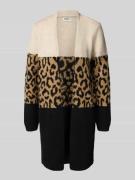 Regular fit cardigan met dierenprint, model 'JADE'